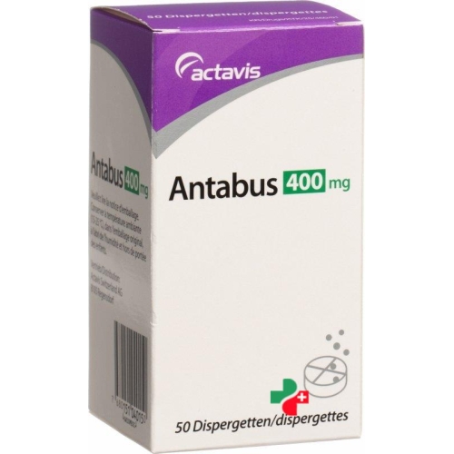 Антабус 400 мг 50 диспергируемых таблеток 