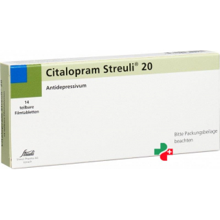 Citalopram Streuli 20 mg 14 filmtablets