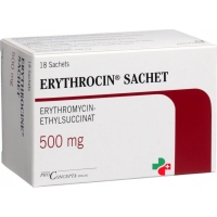 Эритроцин 500 мг 18 пакетиков гранул 