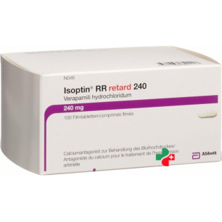 Изоптин РР Ретард 240 мг 100 таблеток покрытых оболочкой