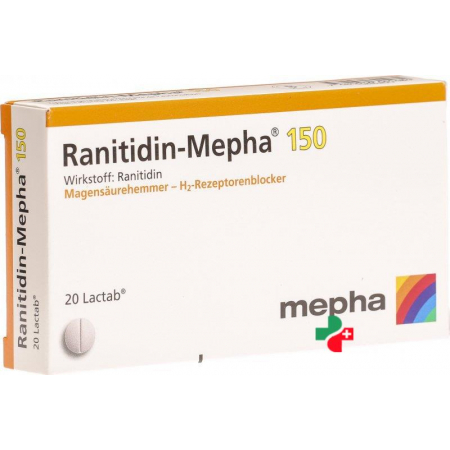 Ranitidin Mepha 150 mg 20 tablets