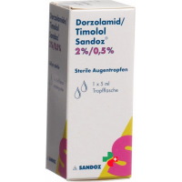 Дорзоламид / Тимолол Сандоз глазные капли 2 / 0,5% 5 мл