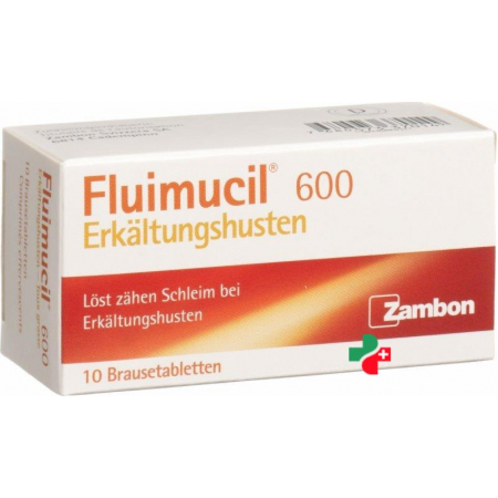 Флуимуцил 600 мг 30 растворимых таблеток от простуды и кашля 