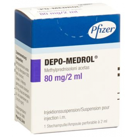 Депо-Медрол суспензия для инъекций 80 мг / 2 мл флакон 2 мл 