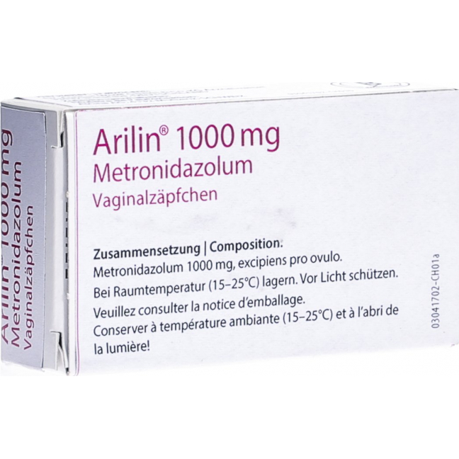 Арилин 1000 мг 2 вагинальных суппозитория