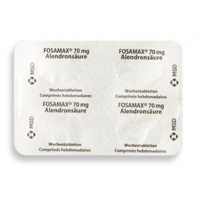 Фосамакс 70 мг 4 еженедельные таблетки