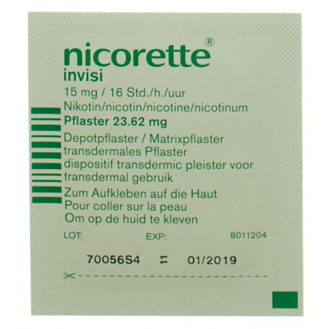 Никоретте Инвизи 15 мг/16 часов 14 пластырей