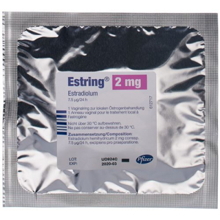 Эстринг вагинальное кольцо с депо эстрогена (2 мг эстрадиола - 7,5 мкг / 24 ч)