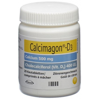 Кальцимагон Д3 Лимон 20 жевательных таблеток