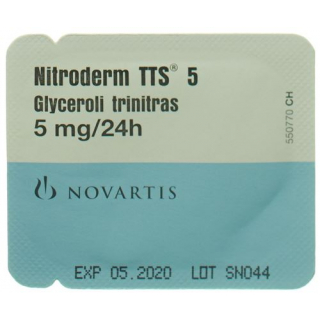Нитродерм 5 ТТС 5 мг/сут 100 трансдермальных пластырей