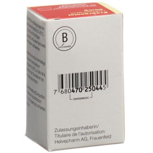 Пропранолол Хелвефарм 80 мг 60 таблеток