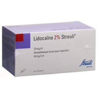 Лидокаин Штройли 2% раствор для инъекций 40 мг / 2 мл 50 ампул по 2 мл