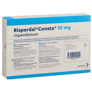 Риспердал Конста суспензия для инъекций 50 мг 1 инъекционный набор