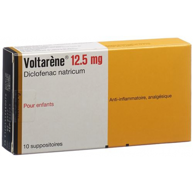 Вольтарен 12,5 мг 10 суппозиториев для детей