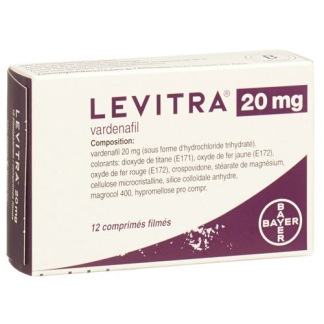 Levitra 20 mg 12 filmtablets