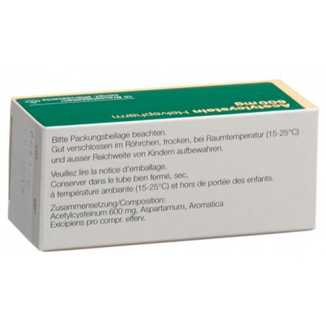 Ацетилцистеин 600 мг 10 растворимых таблеток 
