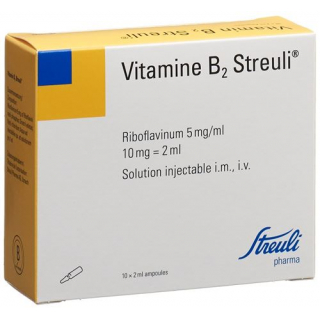 Витамин B2 Штройли раствор для инъекций 10 мг / 2 мл 10 ампул по 2 мл