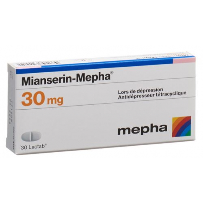 Миансерин Мефа 30 мг 30 таблеток покрытых оболочкой 