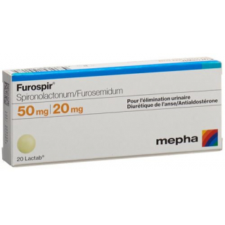 Фюроспир 50 мг/20 мг 20 таблеток покрытых оболочкой 