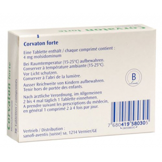 Корватон Форте 4 мг 30 таблеток