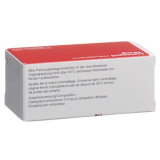 Лизиноприл Хелвефарм 10 мг 100 таблеток 