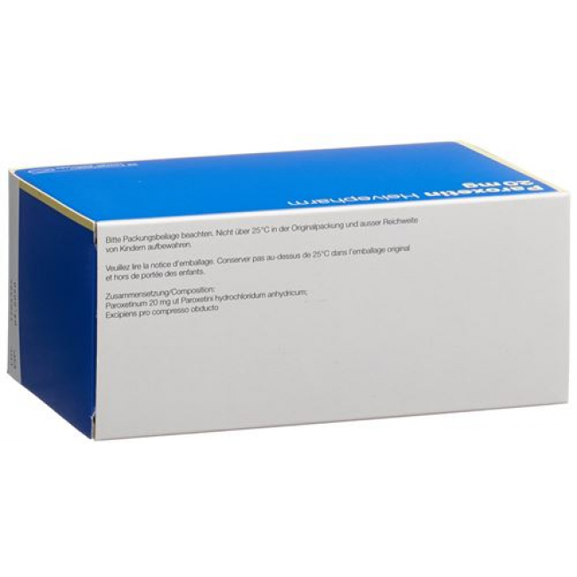 Пароксетин Хелвефарм 20 мг 98 таблеток покрытых оболочкой 