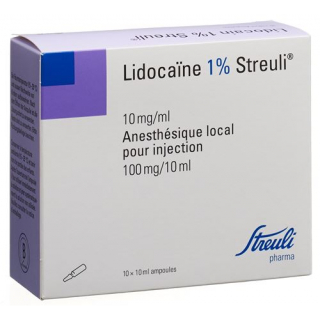 Лидокаин Штройли 1% раствор для инъекций 100 мг / 10 мл 10 ампул по 10 мл