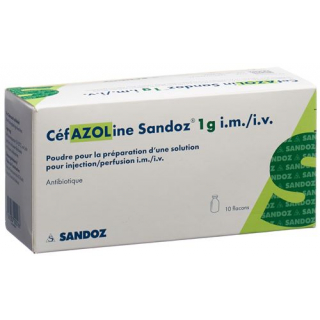 Цефазолин Сандоз сухое вещество 1 г 10 флаконов