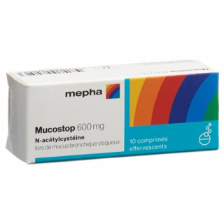 Мукостоп 600 мг 10 растворимых таблеток
