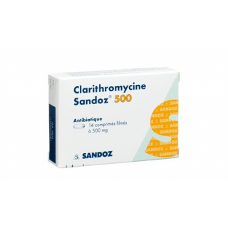 Кларитромицин Сандоз 500 мг 14 таблеток покрытых оболочкой