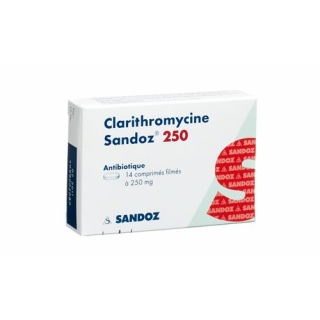 Кларитромицин Сандоз 250 мг 20 таблеток покрытых оболочкой