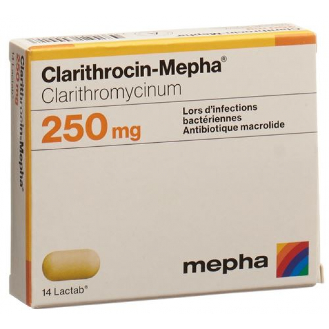 Clarithrocin Mepha 250 mg 20 Lactabs