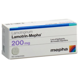 Lamotrin Mepha 200 mg 60 Disp tablets