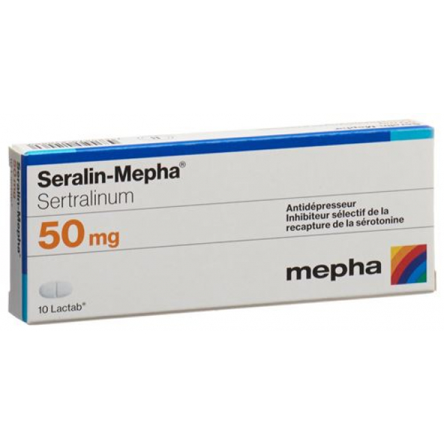 Сералин Мефа 50 мг 100 таблеток покрытых оболочкой 