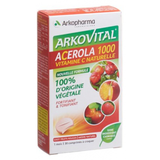 Acerola 1000 жевательные таблетки 30 штук