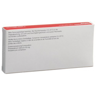 Правастатин Хелвефарм 40 мг 30 таблеток
