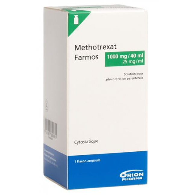 Метотрексат Фармос раствор для инъекций 1000 мг / 40 мл 1 флакон 40 мл