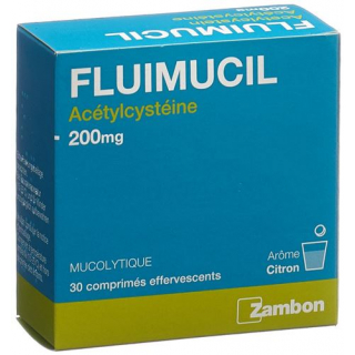 Флуимуцил 200 мг 30 растворимых таблеток для взрослых со вкусом лимона