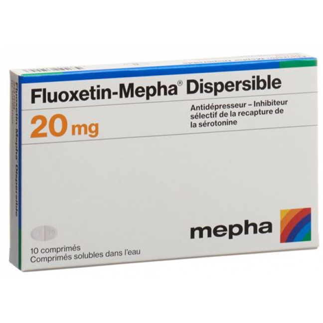 Флуоксетин Мефа 20 мг 30 диспергируемых таблеток