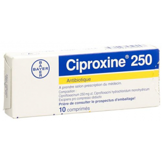Ципроксин 250 мг 10 таблеток покрытых оболочкой 