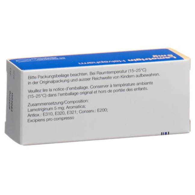 Ламотриджин Хелвефарм 5 мг 50 диспергируемых таблеток