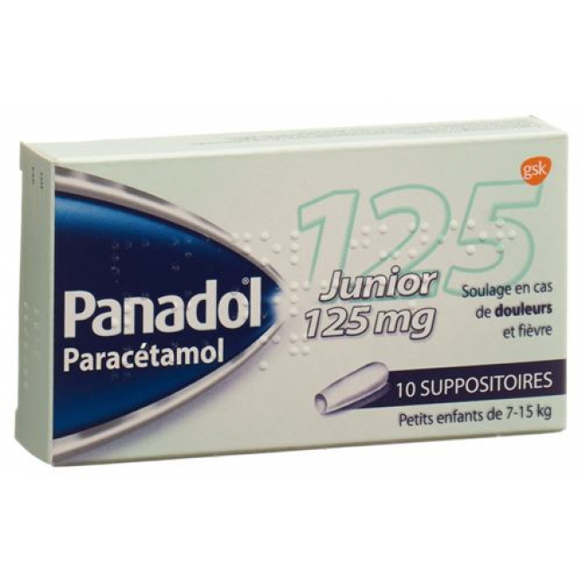 Панадол Джуниор 125 мг 10 суппозиториев