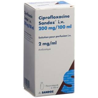 Ципрофлоксацин Сандоз раствор для инфузий 200 мг / 100 мл 1 флакон 100 мл