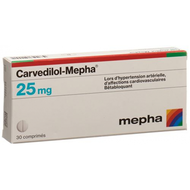 Карведилол Мефа 25 мг 100 таблеток 