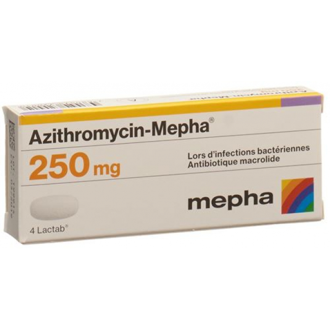 Азитромицин Мефа 250 мг 6 таблеток покрытых оболочкой 