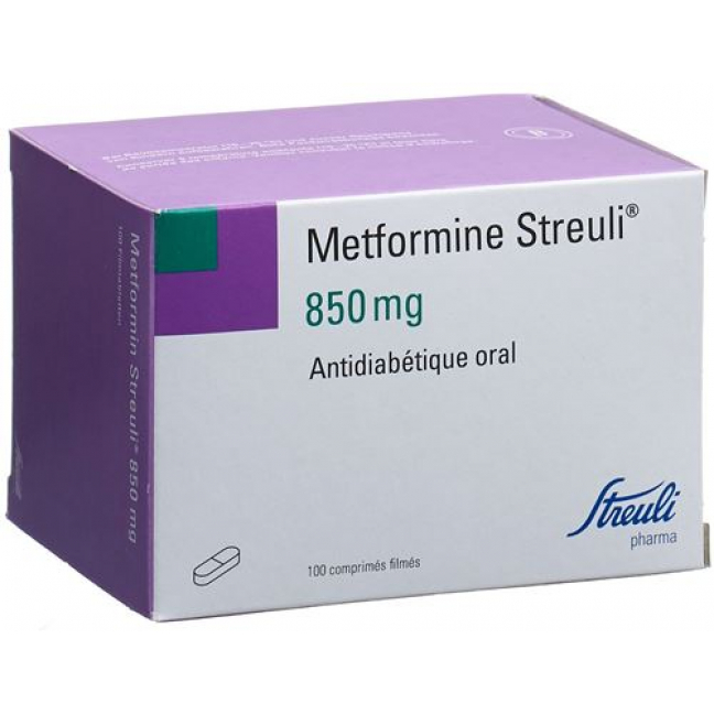 Metformin Streuli 850 mg 100 filmtablets