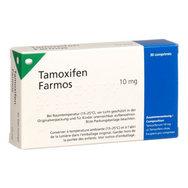 Тамоксифен Фармос 10 мг 30 таблеток