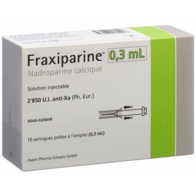 Фраксипарин 0,3 мл 10 предварительно заполненных шприцев по 0,3 мл