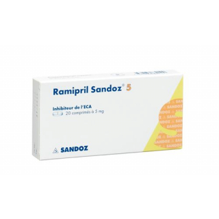 Рамиприл Сандоз 5 мг 20 таблеток