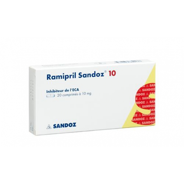 Рамиприл Сандоз 10 мг 100 таблеток